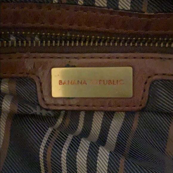 Banana Republic Cognac Leather Handbag - Picture 6 of 6